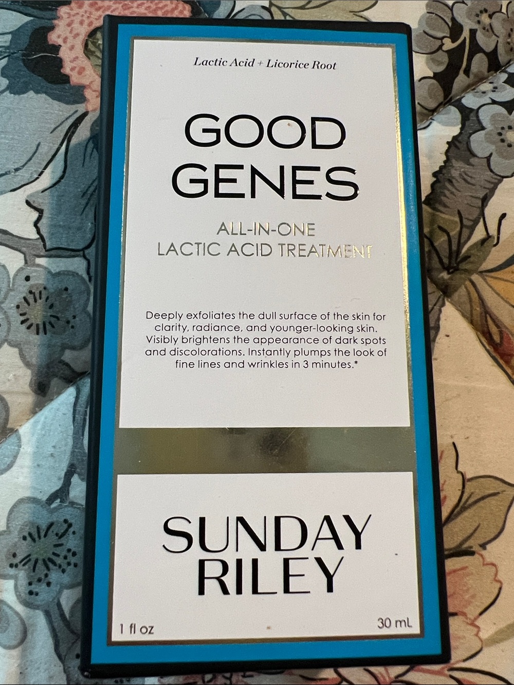 Sunday Riley Good Genes Lactic Acid Treatment - White, Gold, Teal